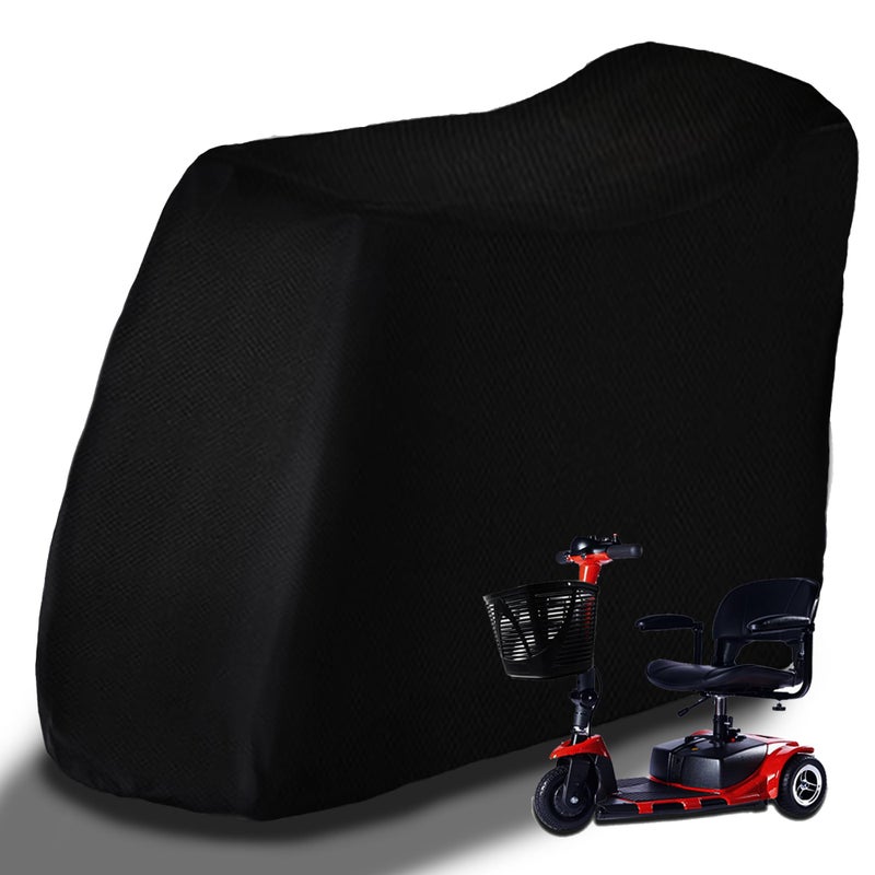Sqodok Mobility Scooter Storage Cover 420D Waterproof Wheelchair Cover for Storage Mobility Scooter Accessories for AllWeather Outdoor Protection Dust Cover 55 x 26 x 36